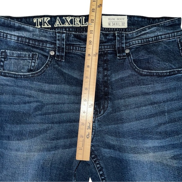 TK Axel Slim Boot Jeans Size 34x32 - Picture 4 of 11